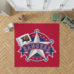 Powerful MLB Team Texas Rangers Rug