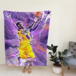 Powerful NBA Basketball Player Kobe Bryant Fleece Blanket