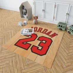 Powerful NBA Basketball Player Michael Jordan 23 Rug 1