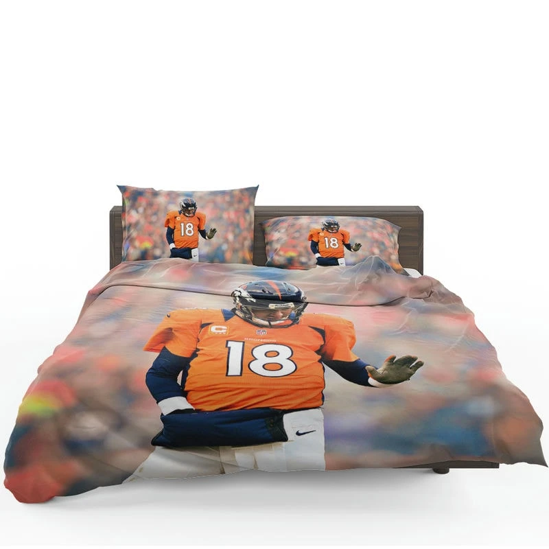 Powerful NFL Football Player Peyton Manning Bedding Set
