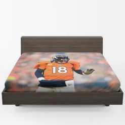 Powerful NFL Football Player Peyton Manning Fitted Sheet 1