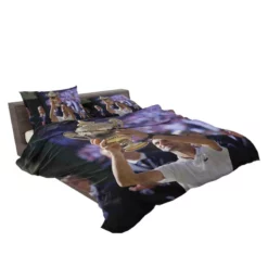 Powerful Serbian Tennis Player Novak Djokovic Bedding Set 2