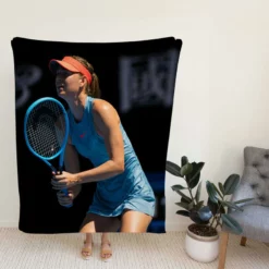 Powerful WTA Tennis Player Maria Sharapova Fleece Blanket
