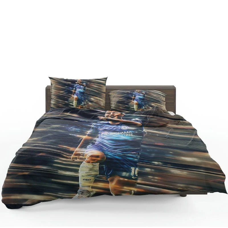 Powerfull Chelsea Soccer Player Eden Hazard Bedding Set