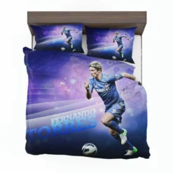 Powerfull Chelsea Soccer Player Fernando Torres Bedding Set 1