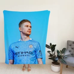 Powerfull Man City Football Player Kevin De Bruyne Fleece Blanket