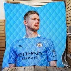 Powerfull Man City Football Player Kevin De Bruyne Quilt Blanket