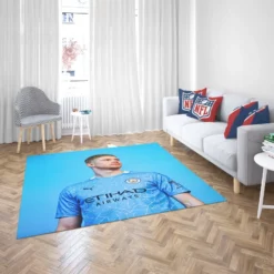 Powerfull Man City Football Player Kevin De Bruyne Rug 2