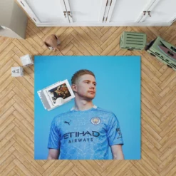 Powerfull Man City Football Player Kevin De Bruyne Rug