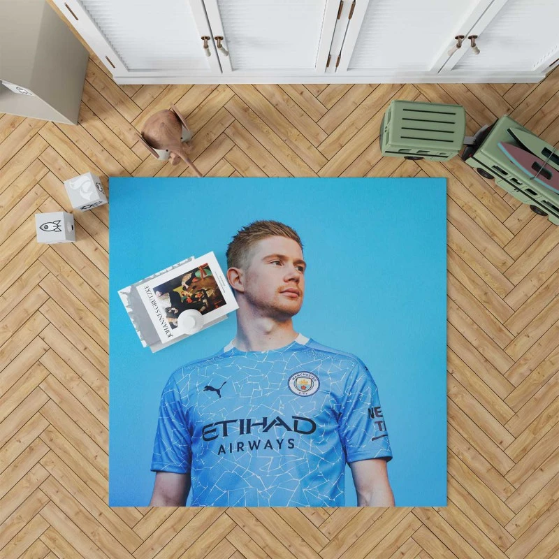 Powerfull Man City Football Player Kevin De Bruyne Rug