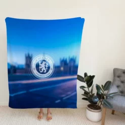 Premier League Chelsea Club Logo Fleece Blanket