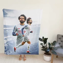 Premier League Footballer Mohamed Salah Fleece Blanket