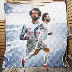 Premier League Footballer Mohamed Salah Quilt Blanket