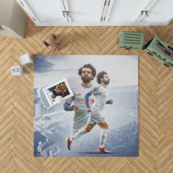 Premier League Footballer Mohamed Salah Rug