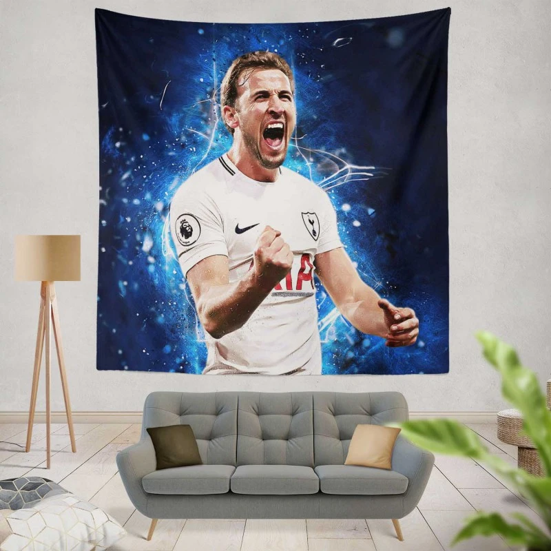 Premier League Player Harry Edward Kane Tapestry