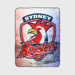 Professional Austrian Rugby Team Sydney Roosters Fleece Blanket 1