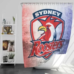 Professional Austrian Rugby Team Sydney Roosters Shower Curtain