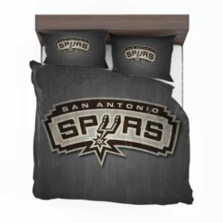 Professional Basketball Club San Antonio Spurs Logo Bedding Set 1