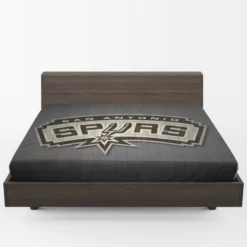 Professional Basketball Club San Antonio Spurs Logo Fitted Sheet 1