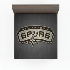 Professional Basketball Club San Antonio Spurs Logo Fitted Sheet