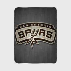 Professional Basketball Club San Antonio Spurs Logo Fleece Blanket 1