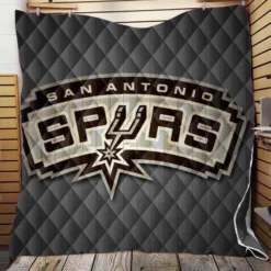 Professional Basketball Club San Antonio Spurs Logo Quilt Blanket