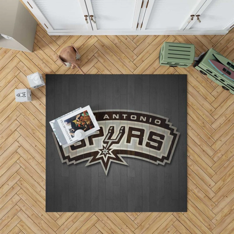 Professional Basketball Club San Antonio Spurs Logo Rug
