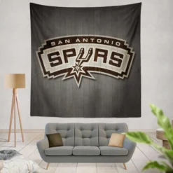 Professional Basketball Club San Antonio Spurs Logo Tapestry
