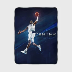 Professional Dallas Mavericksssss NBA Player Vince Carter Fleece Blanket 1