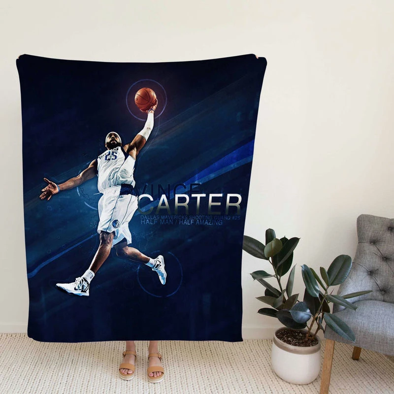 Professional Dallas Mavericksssss NBA Player Vince Carter Fleece Blanket