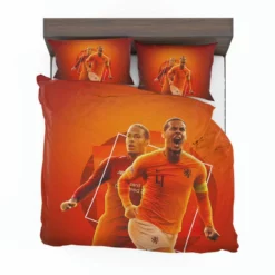 Professional Dutch Footballer Virgil van Dijk Bedding Set 1