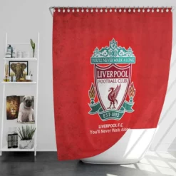 Professional England Soccer Club Liverpool FC Shower Curtain