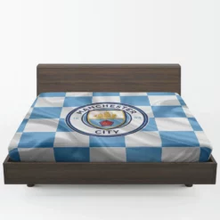 Professional English Football Club Manchester City Logo Fitted Sheet 1