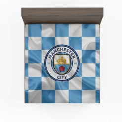 Professional English Football Club Manchester City Logo Fitted Sheet