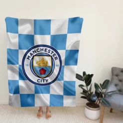 Professional English Football Club Manchester City Logo Fleece Blanket