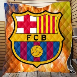 Professional Football Club FC Barcelona Quilt Blanket