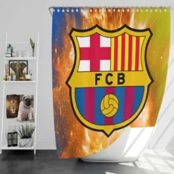 Professional Football Club FC Barcelona Shower Curtain