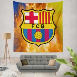 Professional Football Club FC Barcelona Tapestry