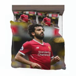 Professional Football Player Mohamed Salah Bedding Set 1