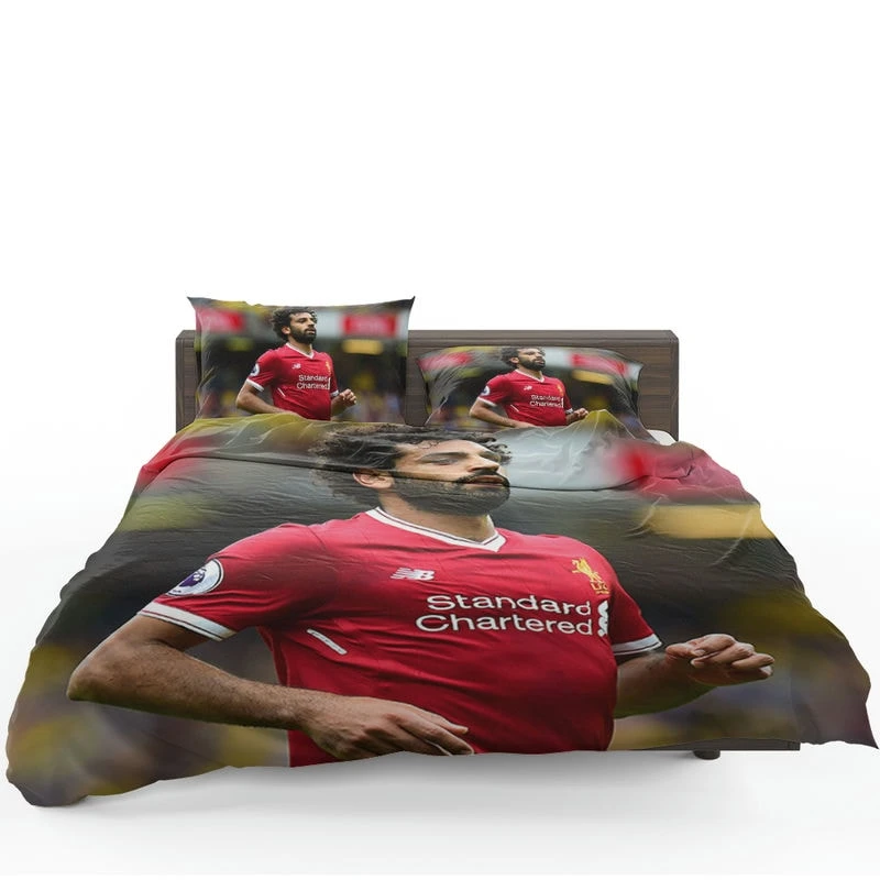 Professional Football Player Mohamed Salah Bedding Set