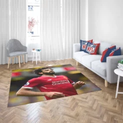 Professional Football Player Mohamed Salah Rug 2