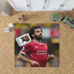 Professional Football Player Mohamed Salah Rug