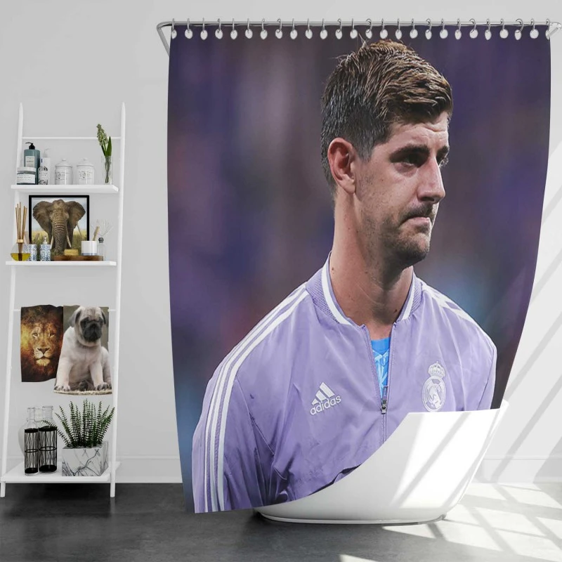 Professional Football Thibaut Courtois Shower Curtain