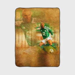 Professional Football Zinedine Zidane Fleece Blanket 1