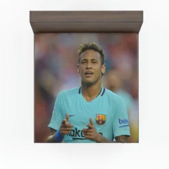 Professional Footballer Player Neymar Fitted Sheet