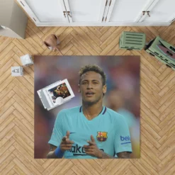 Professional Footballer Player Neymar Rug