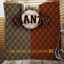 Professional MLB Club San Francisco Giants Quilt Blanket