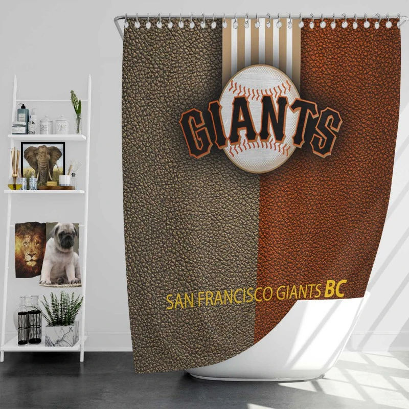 Professional MLB Club San Francisco Giants Shower Curtain