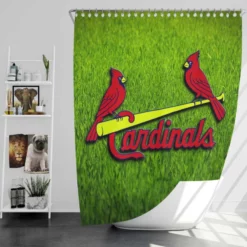 Professional MLB Team St Louis Cardinals Shower Curtain