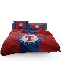 Professional MLB Texas Rangers Logo Bedding Set